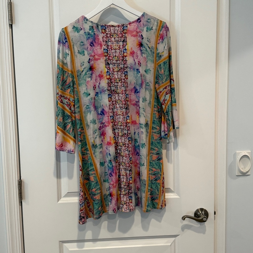 Bogo Soft Surroundings Multicolor Patterned Top - image 4